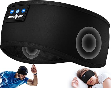 MUSICOZY Sleep Headphones Bluetooth 5.4 Headband, Sports Wireless Earphones Sweat Resistant Earbuds Sleeping Headphone with Ultra-Thin HD Stereo Speaker for Workout Running Cool Gadgets Unique Gifts - Image 5