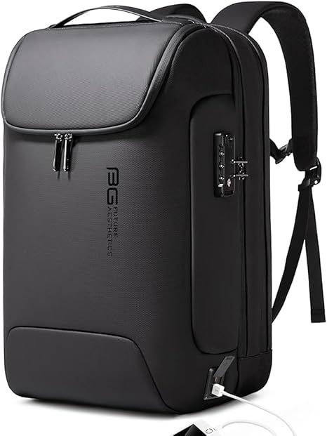 BANGE Men's Anti-Theft Backpack,Waterproof Fashion Travel Backpacks,High Tech Backpack with USB3.0 Charging Port,Business Laptop Backpack Fits 17.3 Inch Notebook… - Image 7