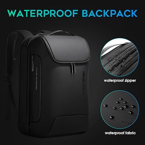 BANGE Men's Anti-Theft Backpack,Waterproof Fashion Travel Backpacks,High Tech Backpack with USB3.0 Charging Port,Business Laptop Backpack Fits 17.3 Inch Notebook… - Image 5